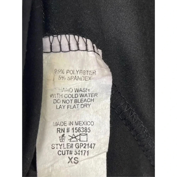 Fashion Nova Seamless Romper XS Black Biker Short Short Sleeve Zip Back Stretch - Picture 10 of 10